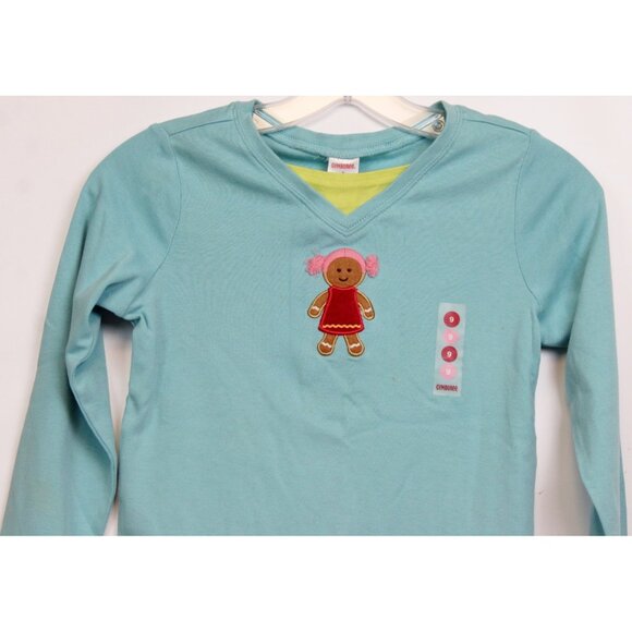 NWT 2005 Gymboree Sugar & Spice Gingerbread Girl Shirt Tee Winter Cookie Xmas - Picture 2 of 5